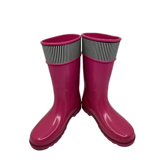 Sperry Topsider Girls Pelican Pink Rain Boots Size 2 Fleece-Lined Waterproof - Picture 7 of 7
